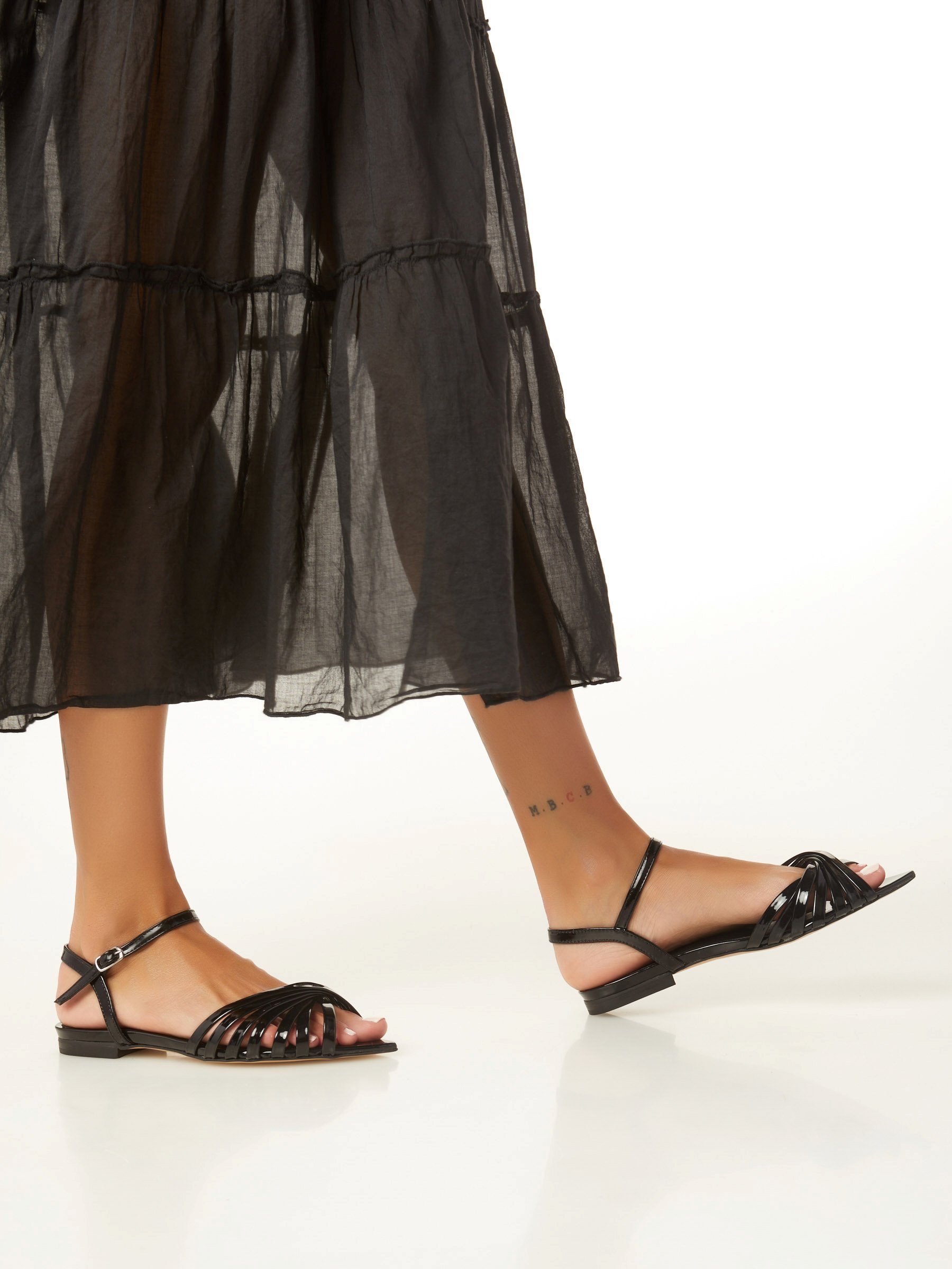 (image for) Negozi Patent Leather Flat Sandal F0817885-0696